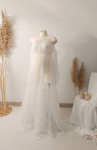 Image 4 of Photo prop | Tulle dress for photoshoot | Alexa | size universal | off white