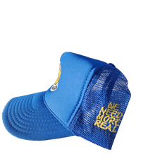 Image 2 of Royal blue trucker hat 