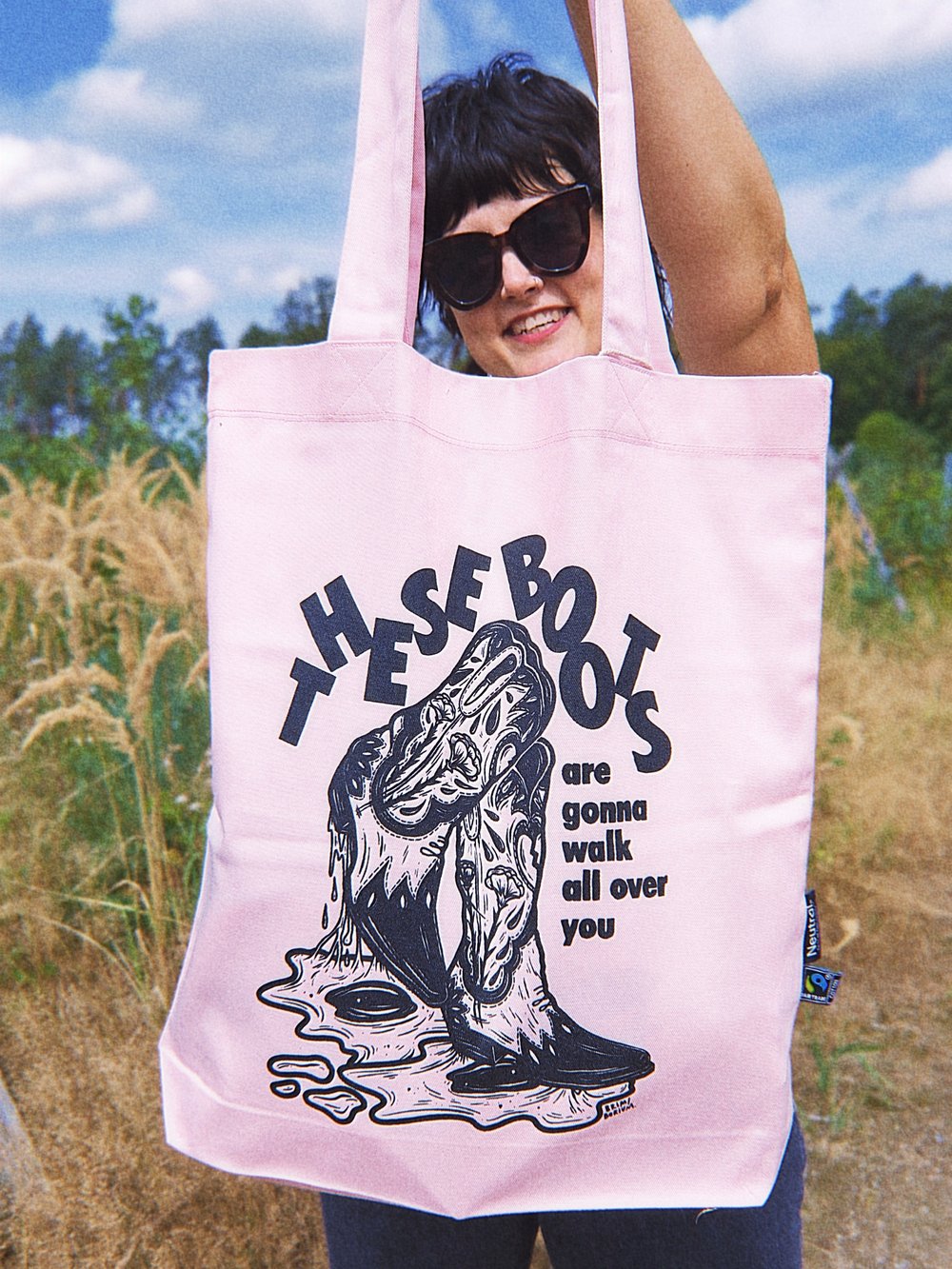 'THESE BOOTS' Organic Bag