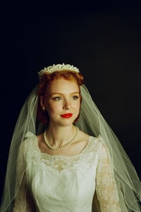 Image 4 of 1950s Tiara & Veil  