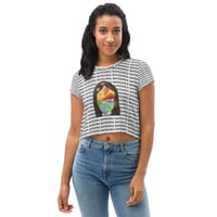 Image 2 of beYOUtiful All-Over Print Crop Tee