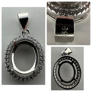 Image of 925 Sterling Silver Pendants Lot of 3 Different Pendants Free Shipping 
