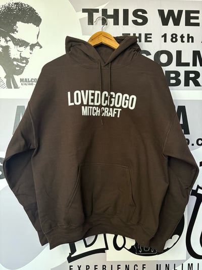 Image of LOVE DC GOGO "Chocolate City" Brown Hooded Sweatshirt