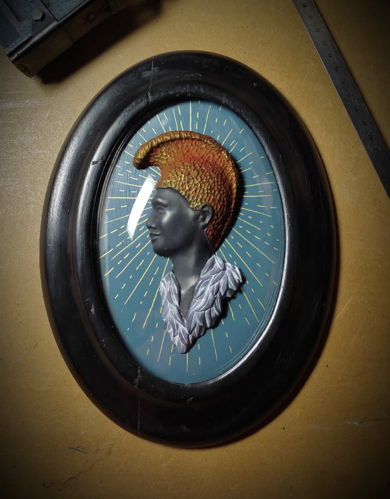 Image of KING KAMÉHAMÉHA BAS RELIEF PORTRAIT 