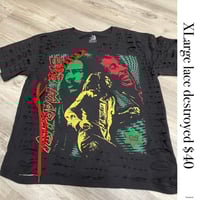Xlarge Bob Marley lace destroyed