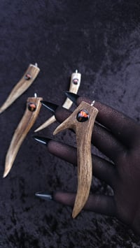 Image 8 of Antler and mushroom pendant