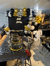 Image 3 of Cloth table set up for 6 people