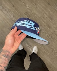 Image 3 of BLUE FLAME LA ANGELS CUSTOM FITTED CAPS