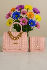 Image 1 of Blush Handbag with Mini