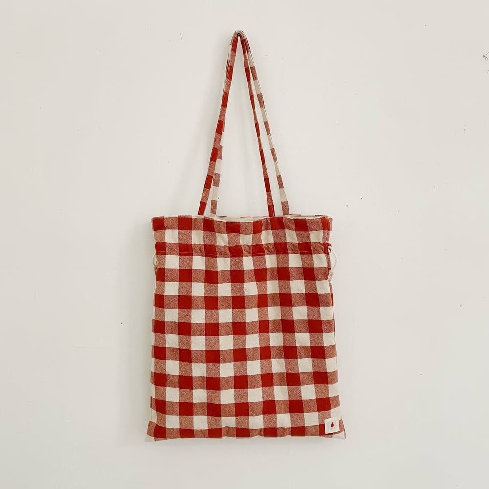 Image of Tote bag with portable pocket 