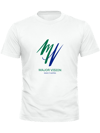 WHITE UNISEX TEE (GREEN & BLUE)
