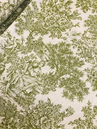 Image 1 of Loneta - Toile de Jouy - Pistacho - 10€/m