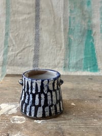 Image 4 of Small blue stripe vase