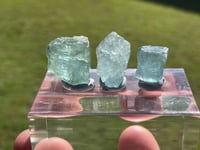 Image 7 of Blue Aquamarine Gemstones × 3 #1922