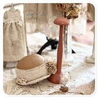 Image 5 of vintage French pink hat stand