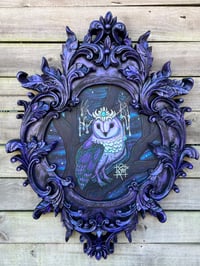 Image 1 of “Celestial owl”  29”x39” framed original art