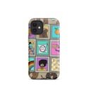 Sew Black Quilt Art Tough iPhone case