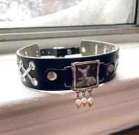 Image 1 of Deer and fawn pendant corset choker