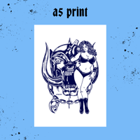 Image 2 of Motörbabe - A5 Print - Blue