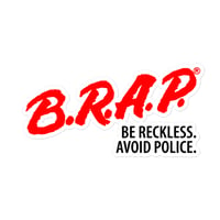 Image 2 of B.R.A.P Be Reckless. Avoid Police Decal 