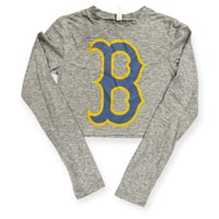Bruins  CropTop Baby Tee Long Sleeve
