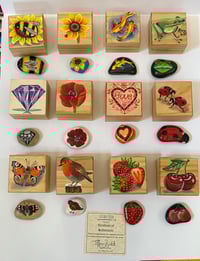 Image 1 of Hand Painted Wooden Box and ‘hug’ 