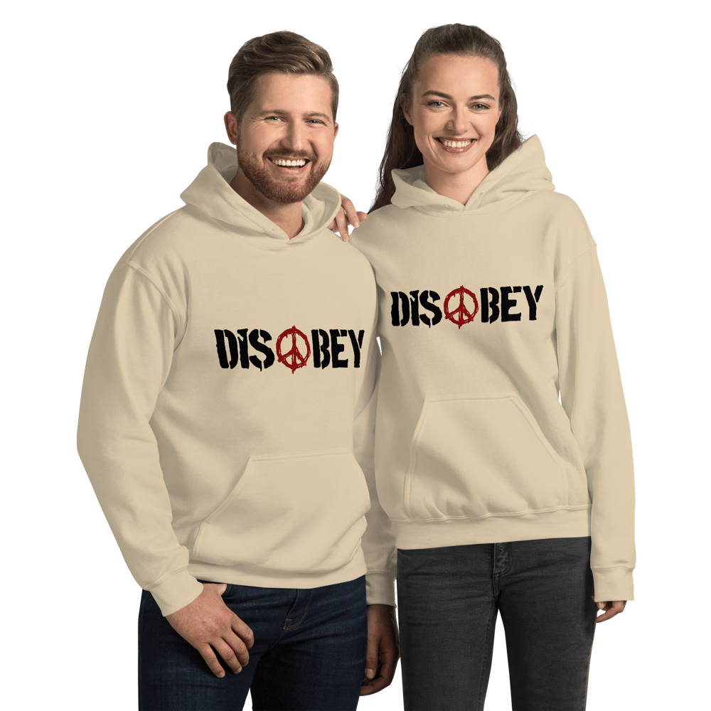 PRINTED DISOBEY LOGO HEAVY HOODIE
