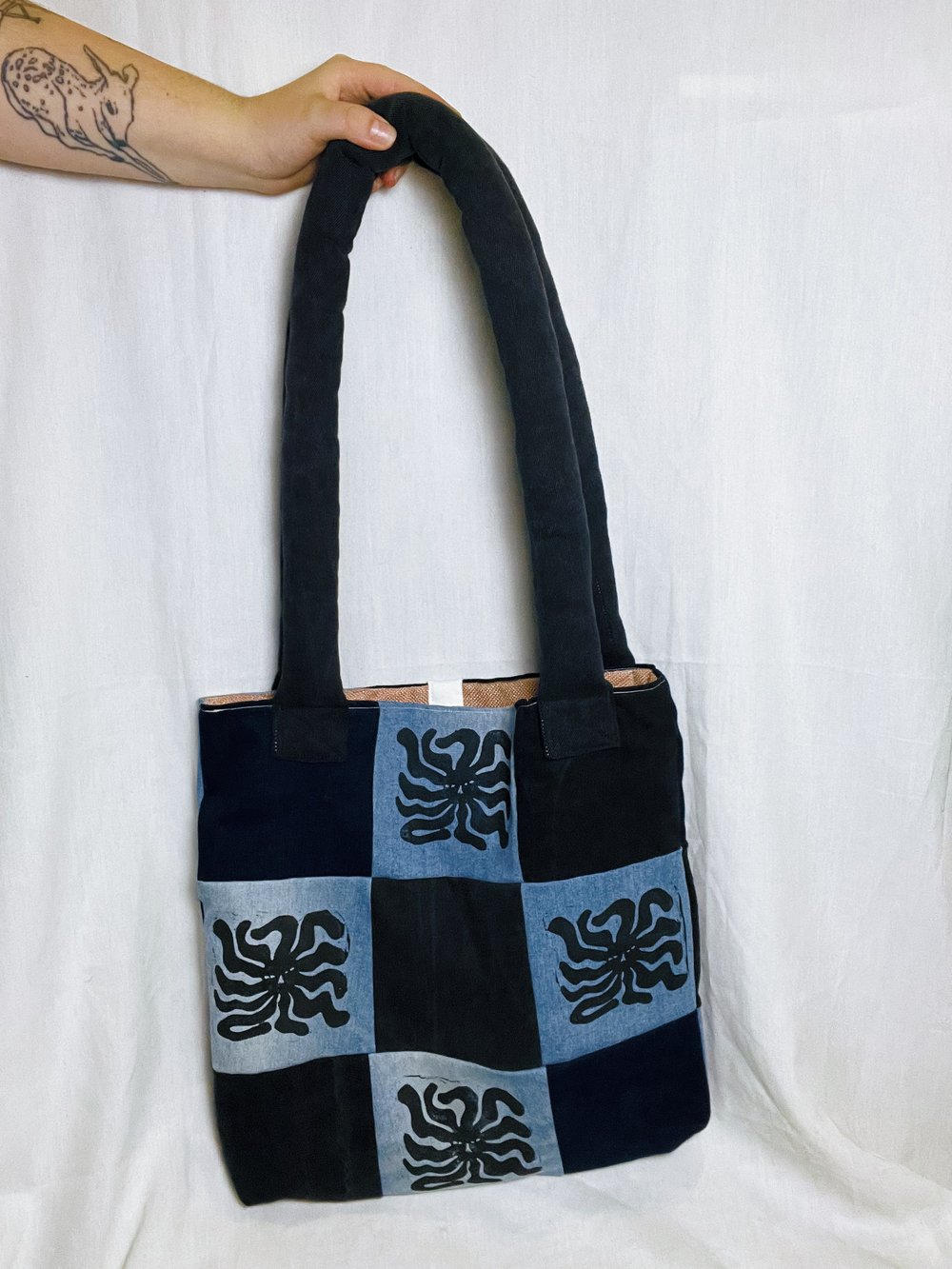 Image of denim patchwork BAG 01