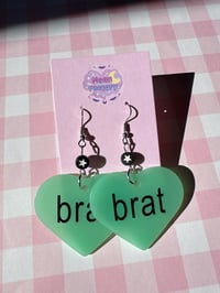 Image 3 of Brat Earrings 💚