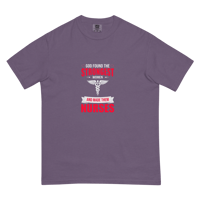 Image 3 of heavyweight t-shirt (God made the strongest women nurses)