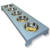 Image 13 of Elevated Cat Feeder (Whisker Friendly, Stainless Bowls)