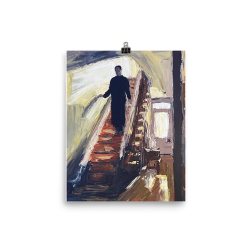 Image of Woman on the stairs (prints)