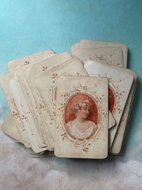 Image 4 of Ancien jeu à enseignes allemandes, tamponné sur l’as de coeur, XIXème siècle. 