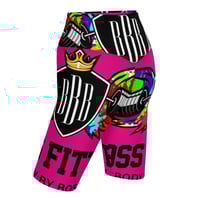 Image 2 of BOSSFITTED Neon Pink Biker Shorts