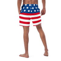 Image 2 of Swim Trunks (American Flag)