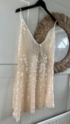 Heavily embellished Disc sequin dress