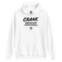 Image 2 of LOVEDCGOGO "C.R.A.N.K. - Congo Rhythms Amplified Next to Kicks &Snares" Light Unisex Hoodie