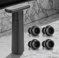 Image 1 of Wine Saver Vacuum Pump and Stopper ( Set of 4 ) 