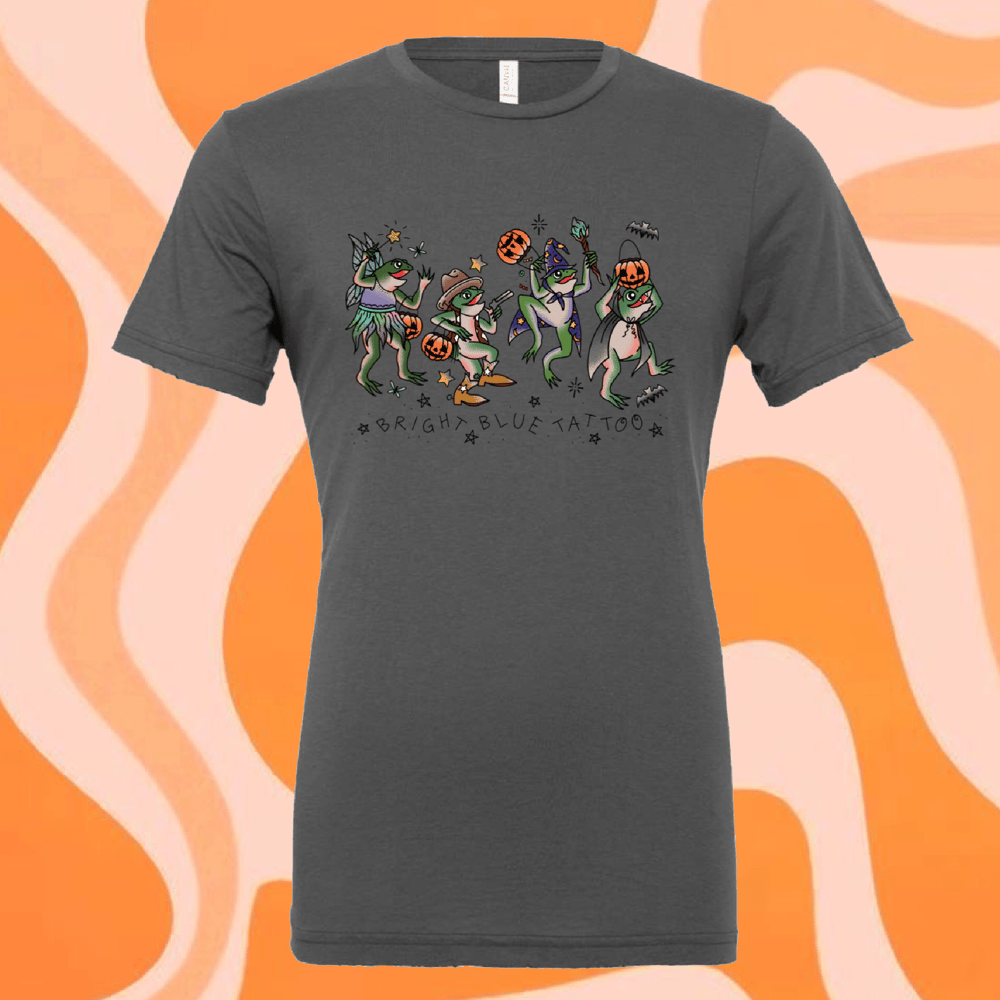 Image of Halloween Frogs Tee (Grey)