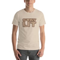 Image 1 of STAY LIT ICE CREAM SMOOTHIE Softstyle Short-Sleeve Unisex T-Shirt