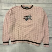 Image 1 of Vintage Pink Trout Sweater - L