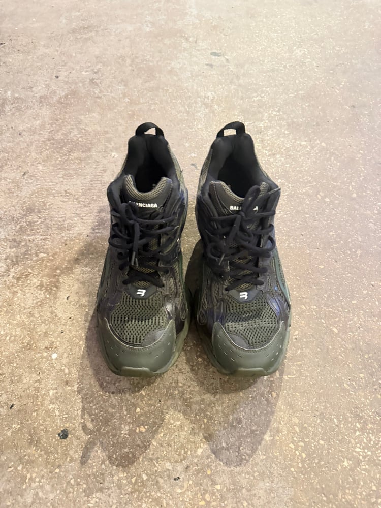 Image of Balenciaga Green X Pander Runners