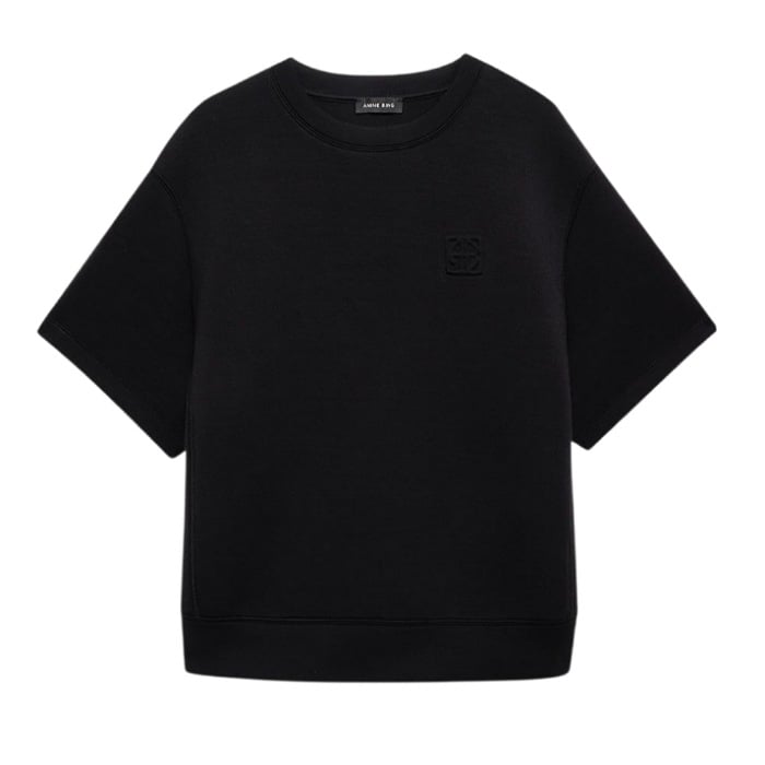 Image of ANINE BING Jadon Sweatshirt Framed Monogram