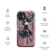 Image 5 of Dark Fairy and Purple Tattered Background Fantasy Goth Tough Case for iPhone®