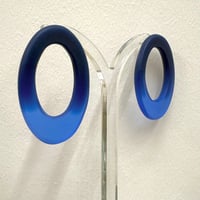Image 1 of NEW cobalt blue dipped hoops