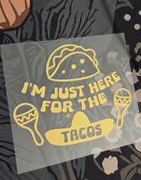 Image 1 of tacos decal