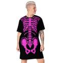 Skelly T-Shirt Dress - Pink Bones