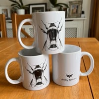 Image 1 of Black & White Bumblebee Mug