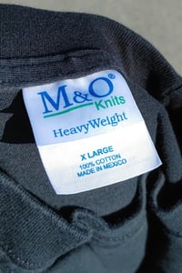 Image 3 of 1990s Halloween Michael Myers Blue Grape M&O Knits T-Shirt Size (XL)