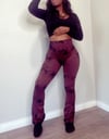 Tye Dye Flare Bottom (chocolate brown)